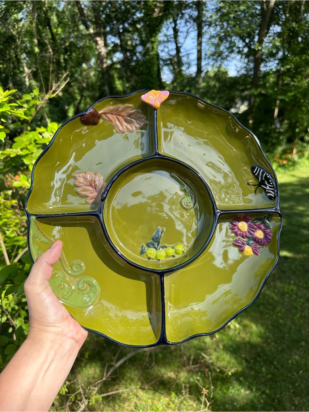 Anthropologie Faye Icon Stoneware Platter